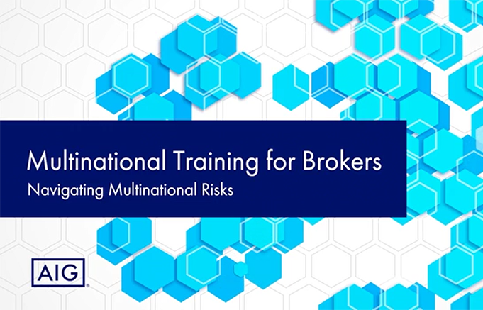 Multinational Training for Brokers - Navigation Multinational Risks